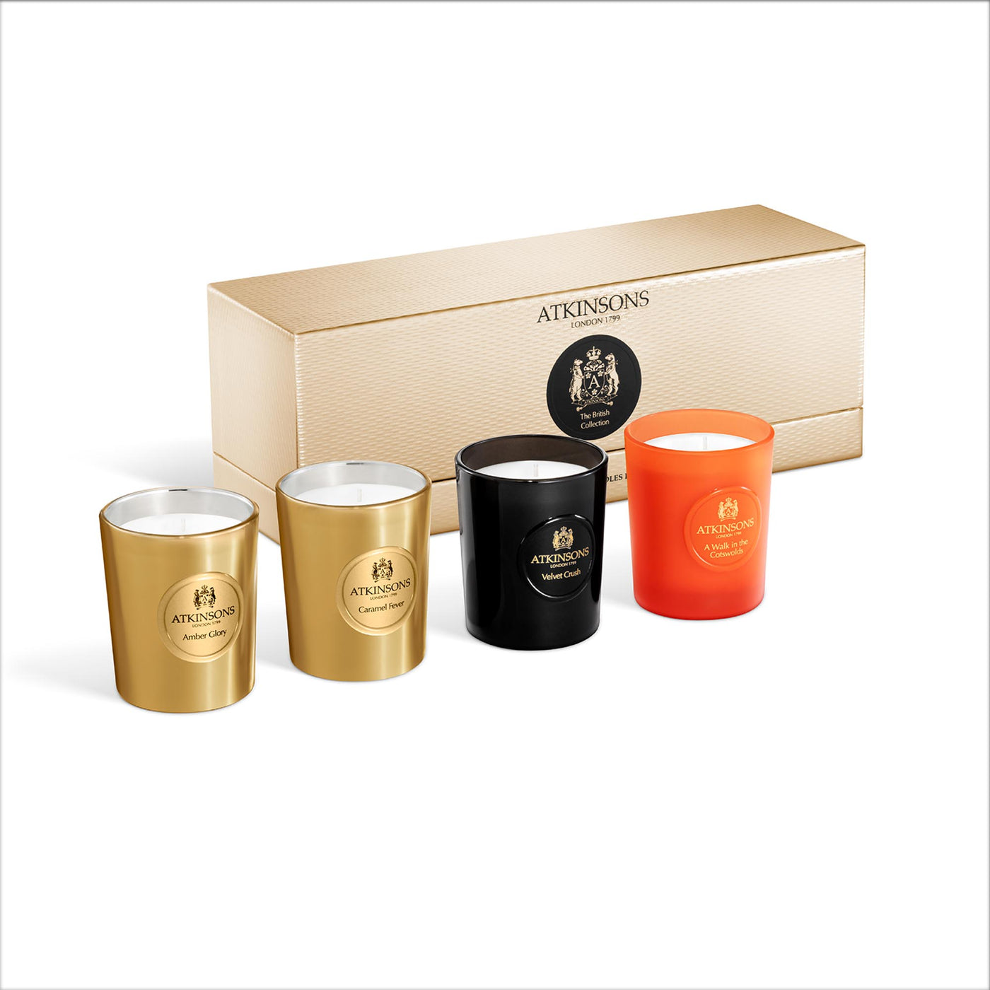 Atkinsons The British Collection Candle Set 4x75g