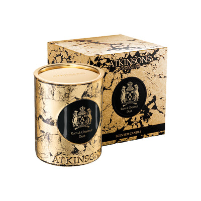Atkinsons Rum& Chestnut Duet Candle 200g
