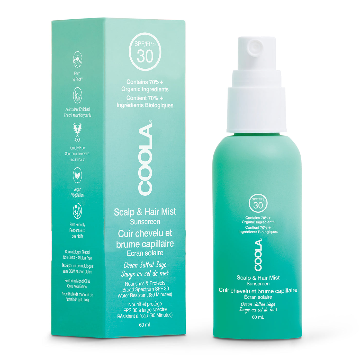 Coola Daily Protect ScalpMist SPF30 60ml