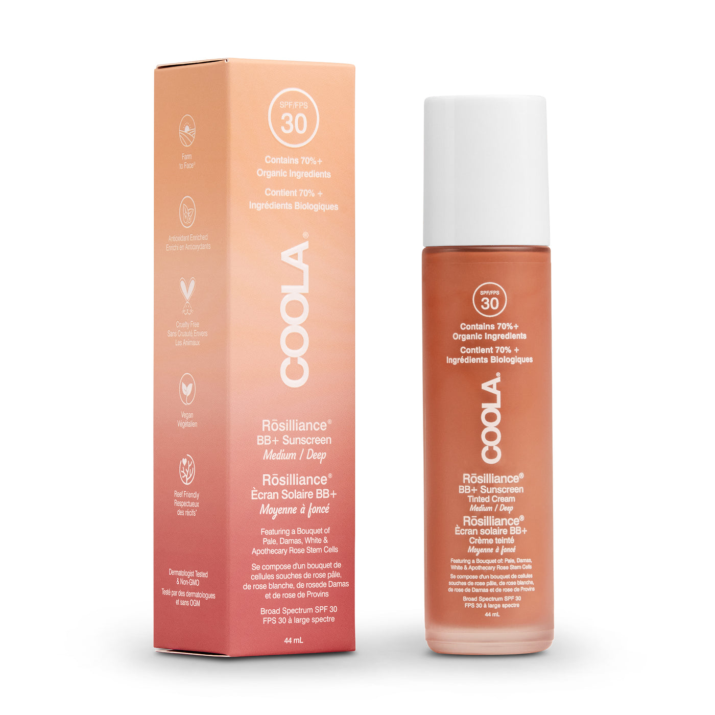 Coola BRosil BB+ Cream SPF30 M/Deep 44ml