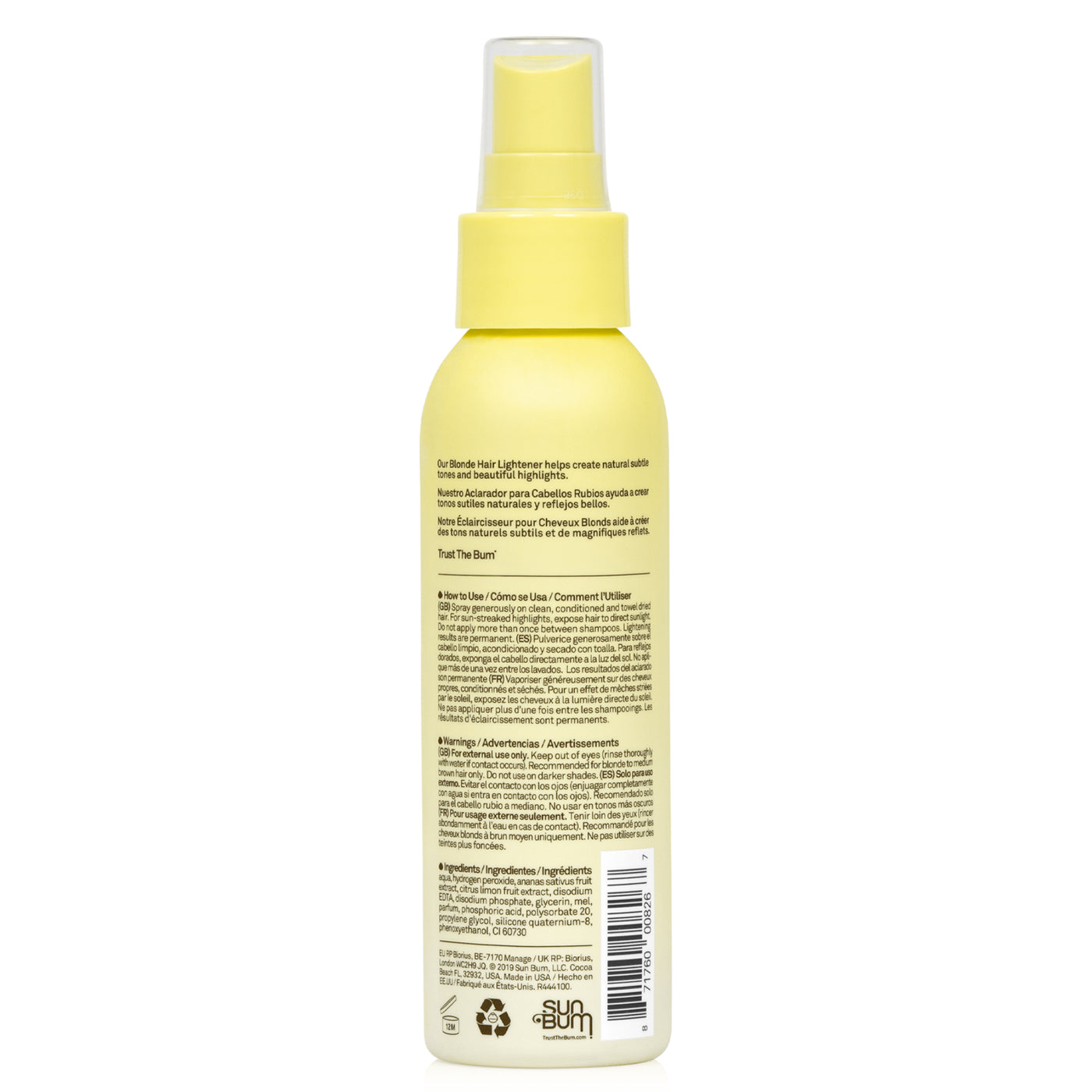 Sun Bum Blonde Hair Lightener 118ml