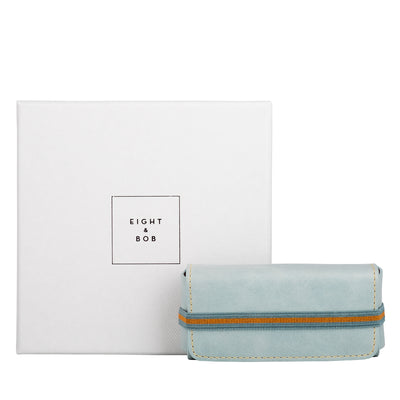Eight & Bob Water Blue Leather Case